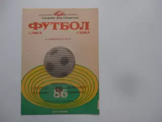 Спартак Кострома-Волжанин Кинешма 18 мая 1986
