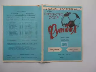 Ростсельмаш Ростов-на-Дону-Спартак Нальчик 15 июня 1982