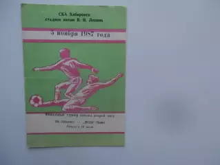 СКА Хабаровск-Звезда Пермь 5 ноября 1987 финальный турнир