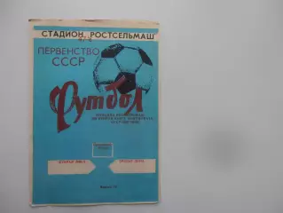 Ростсельмаш Ростов-на-Дону 1984 2 круг