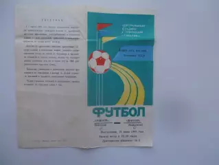 Трактор Павлодар-Шахтер Караганда 19 июня 1989