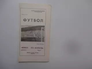 Факел Воронеж-СКА Карпаты Львов 7 июня 1989