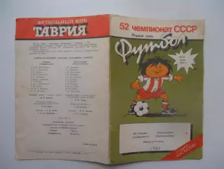Таврия Симферополь-Ростсельмаш Ростов-на-Дону 13 июня 1989