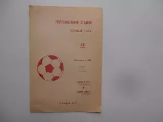 Нистру Кишинев-Динамо Батуми 28 июня 1986