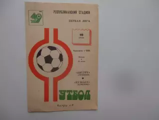 Нистру Кишинев-Кузбасс Кемерово 10 июня 1986