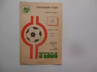 Нистру Кишинев-СКА Хабаровск 7 июня 1986