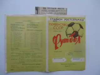Ростсельмаш Ростов-на-Дону-Цемент Новороссийск 13 октября 1983 + отчет