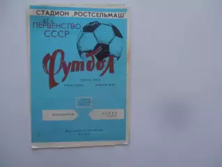 Ростсельмаш Ростов-на-Дону-Сокол Саратов 22 сентября 1984