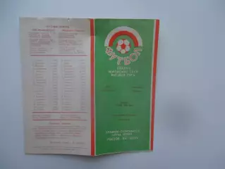 СКА Ростов-на-Дону-Металлист Харьков 18 мая 1985