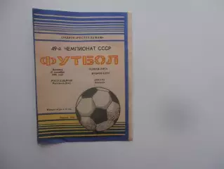 Ростсельмаш Ростов-на-Дону-Нистру Кишинев 19 сентября 1986
