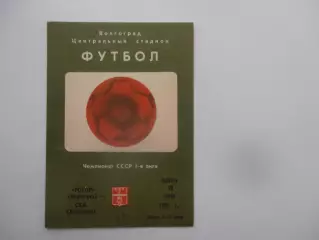Ротор Волгоград-СКА Хабаровск 28 июня 1986
