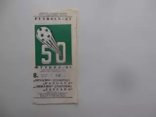Даугава Рига-Динамо Ставрополь 8 августа 1987