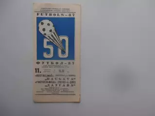 Даугава Рига-Ростсельмаш Ростов-на-Дону 11 августа 1987