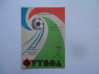 Ротор Волгоград-Пахтакор Ташкент 12 мая 1987