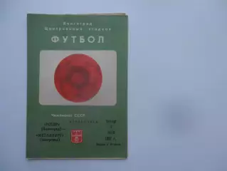 Ротор Волгоград-Металлург Запорожье 2 июля 1987