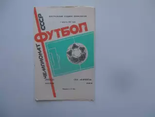 Факел Воронеж-СКА Карпаты Львов 1 августа 1987