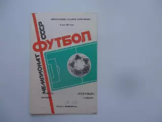 Факел Воронеж-Пахтакор Ташкент 9 мая 1987