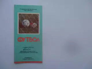 Динамо Ставрополь-Ростсельмаш Ростов-на-Дону 4 ноября 1990 закрытие сезона