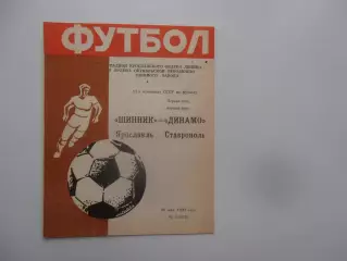 Шинник Ярославль-Динамо Ставрополь 26 мая 1990