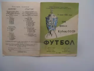 Шинник Ярославль-Спартак Тамбов 1987 кубок СССР