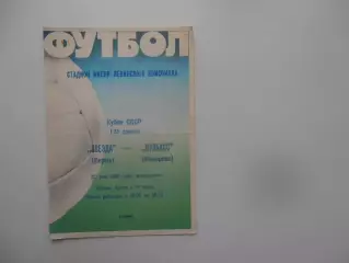 Звезда Пермь-Кузбасс Кемерово 1988 кубок СССР