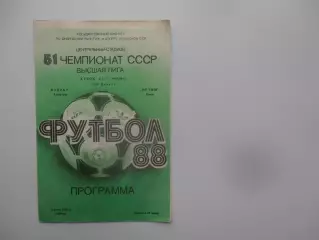 Кайрат Алма-Ата-Иртыш Омск 1988 кубок СССР