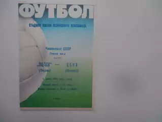 Звезда Пермь-ЦСКА Москва 8 июня 1988