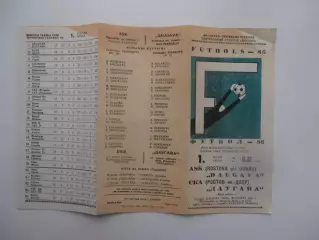 Даугава Рига-СКА Ростов-на-Дону 1 июля 1986