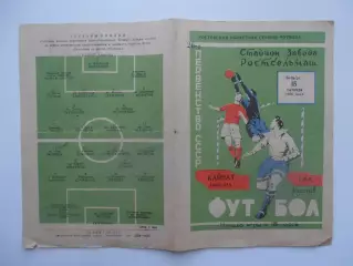 СКА Ростов-на-Дону-Кайрат Алма-Ата 15 октября 1964
