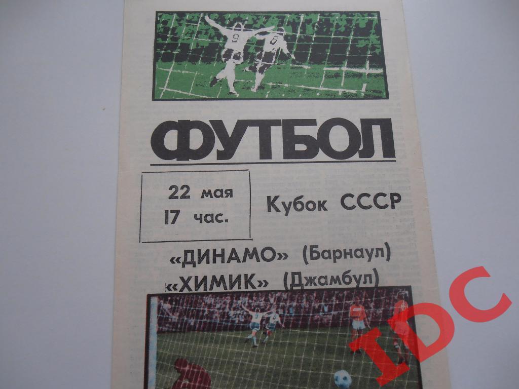 Динамо Барнаул-Химик Джамбул-1988 кубок СССР