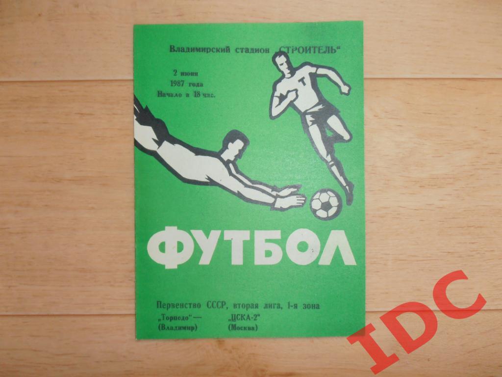 Торпедо Владимир-ЦСКА-2 Москва 1987