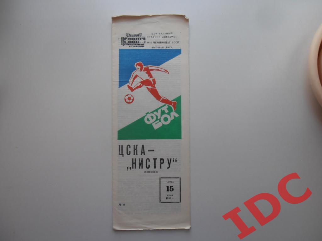 ЦСКА Москва-Нистру Кишинев 1983