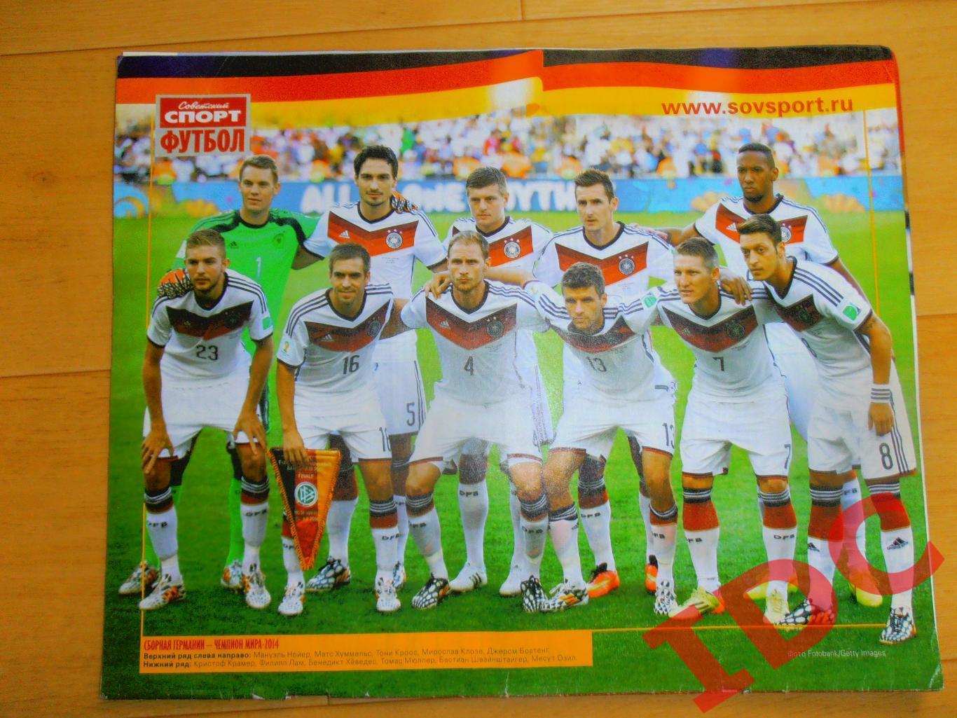 Постер сборная Германии чемпион Мира 2014