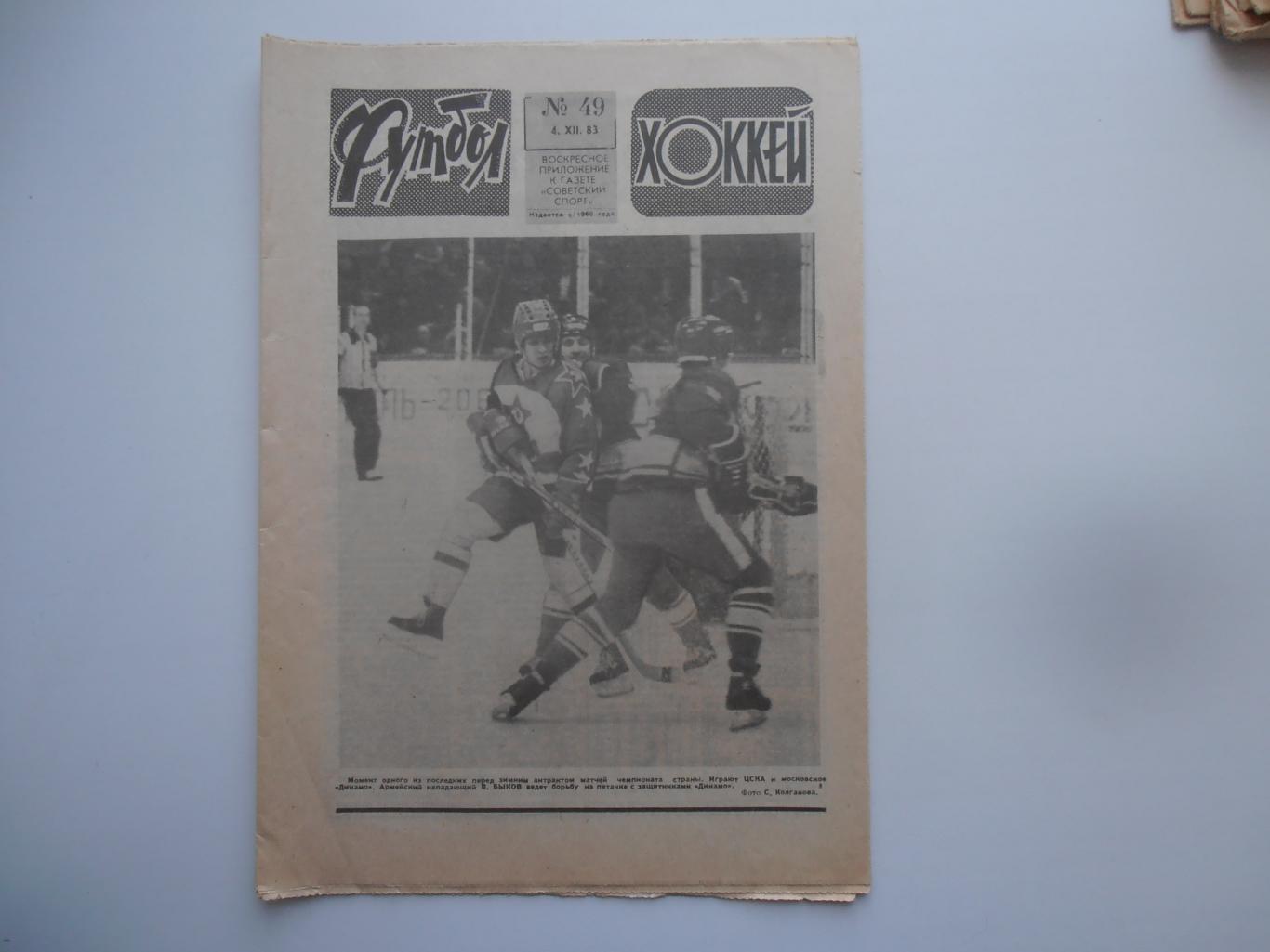 Футбол-хоккей №49 за 1983