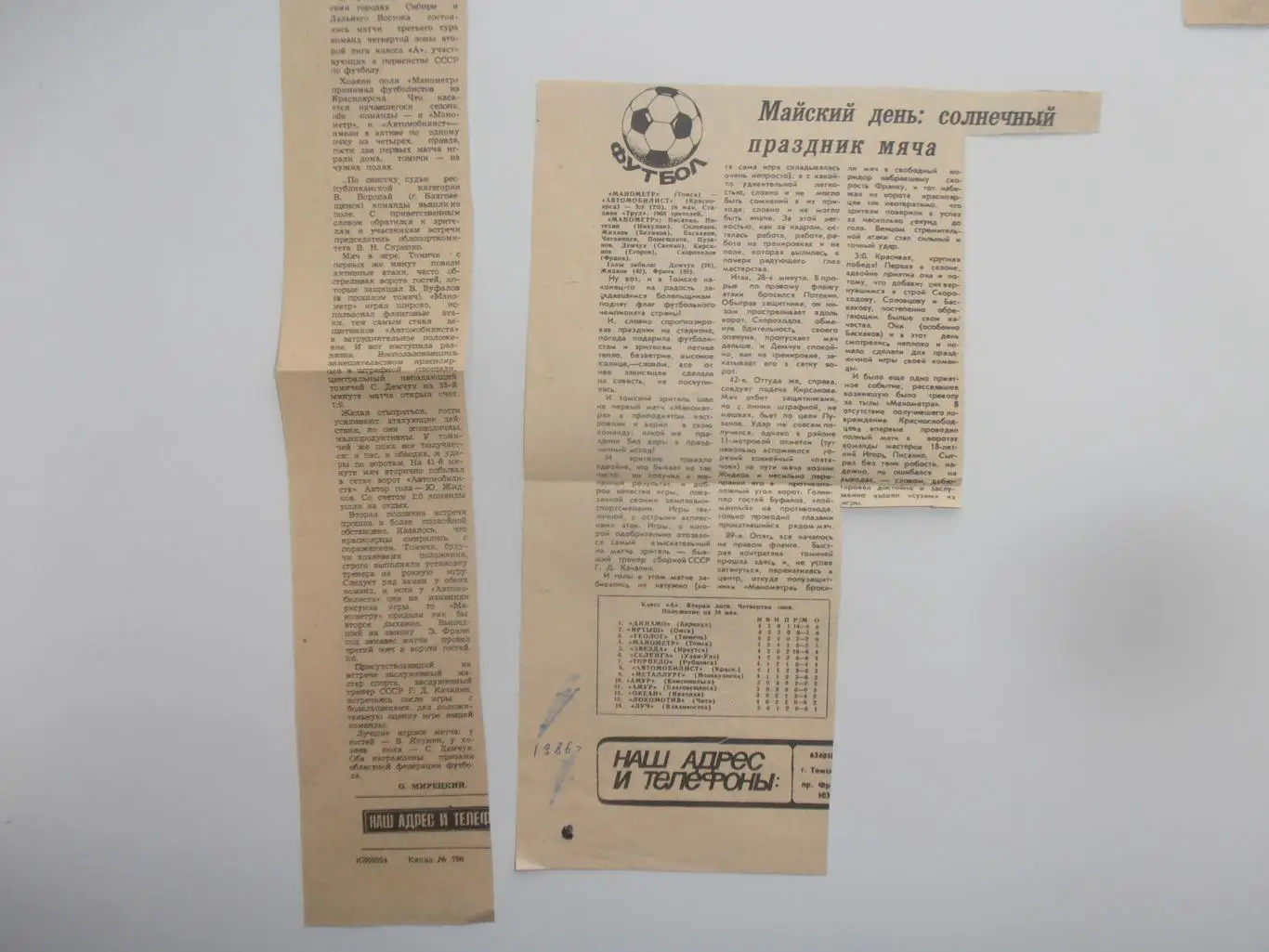 Манометр Томск-Автомобилист Красноярск 1986