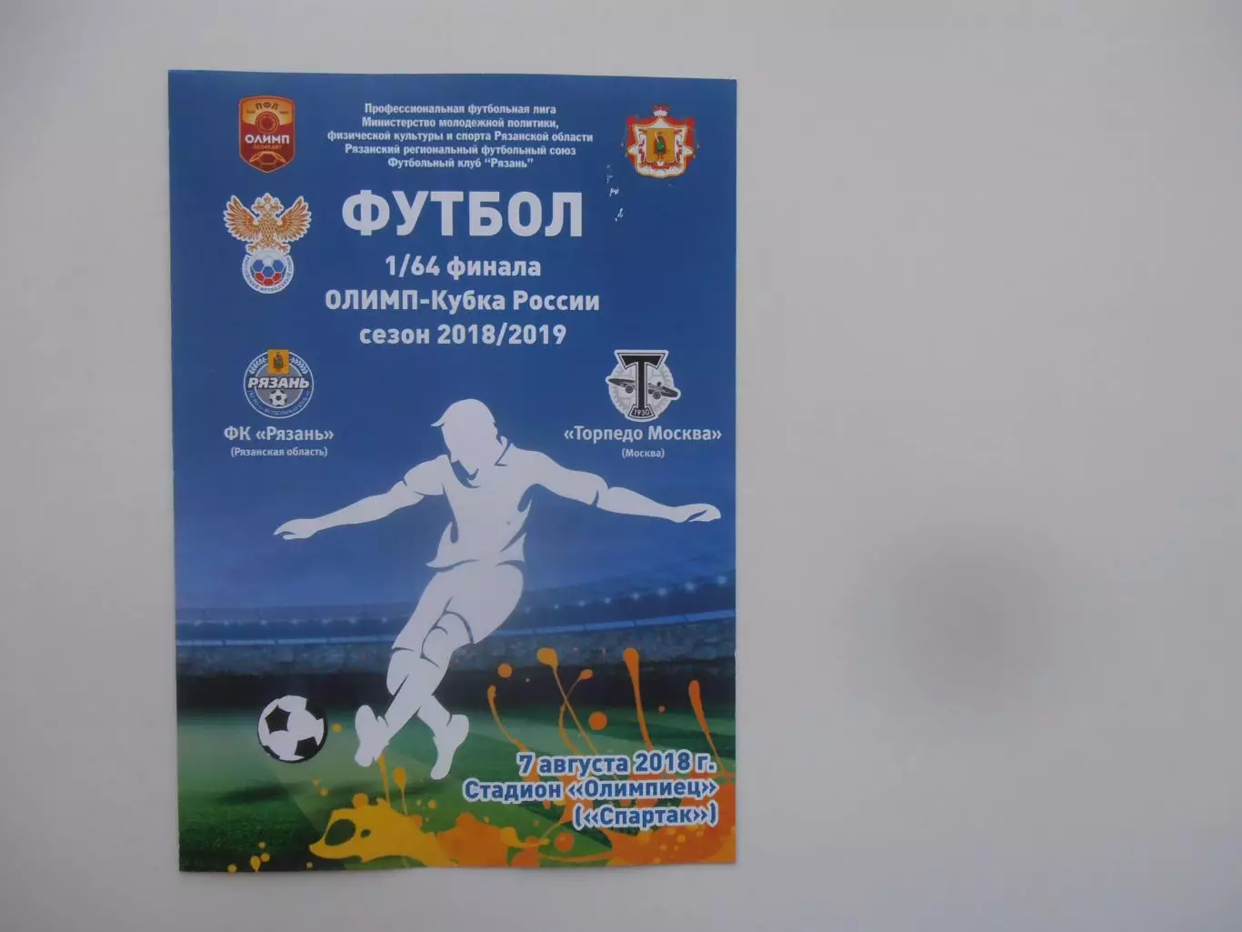 Рязань-Торпедо Москва 2018 кубок России