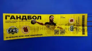 Билет. Гандбол СГАУ-Саратов (Саратов) - ЧЕХОВСКИЕ МЕДВЕДИ (Чехов) 20.01.2026