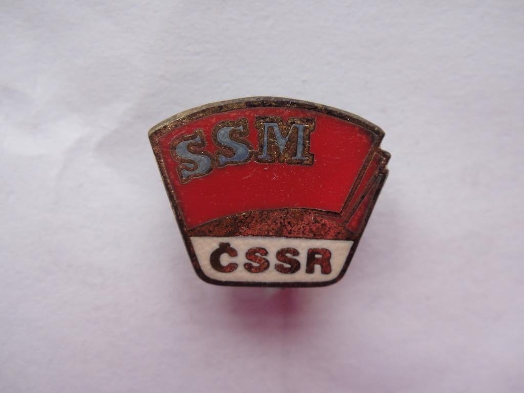 Знак SSM CSSR (Чехословакия) знак Социалистического союза молодежи ЧССР