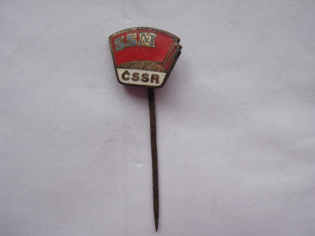 Знак SSM CSSR (Чехословакия) знак Социалистического союза молодежи ЧССР 1