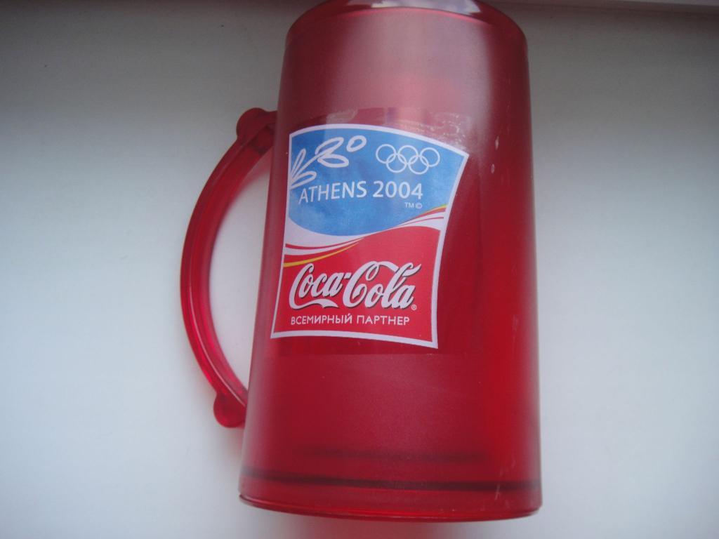 Кружка замораживающаяся Олимпийская от Coca-ColaATHENS 2004, новая в коробке 4