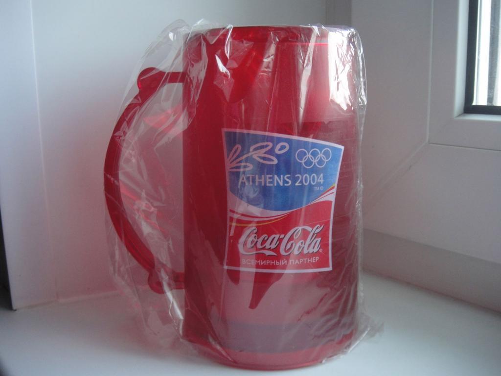 Кружка замораживающаяся Олимпийская от Coca-ColaATHENS 2004, новая в коробке 5