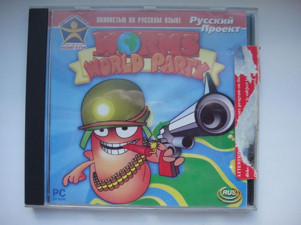 Worms World Party 2000 г,винтаж, редкая