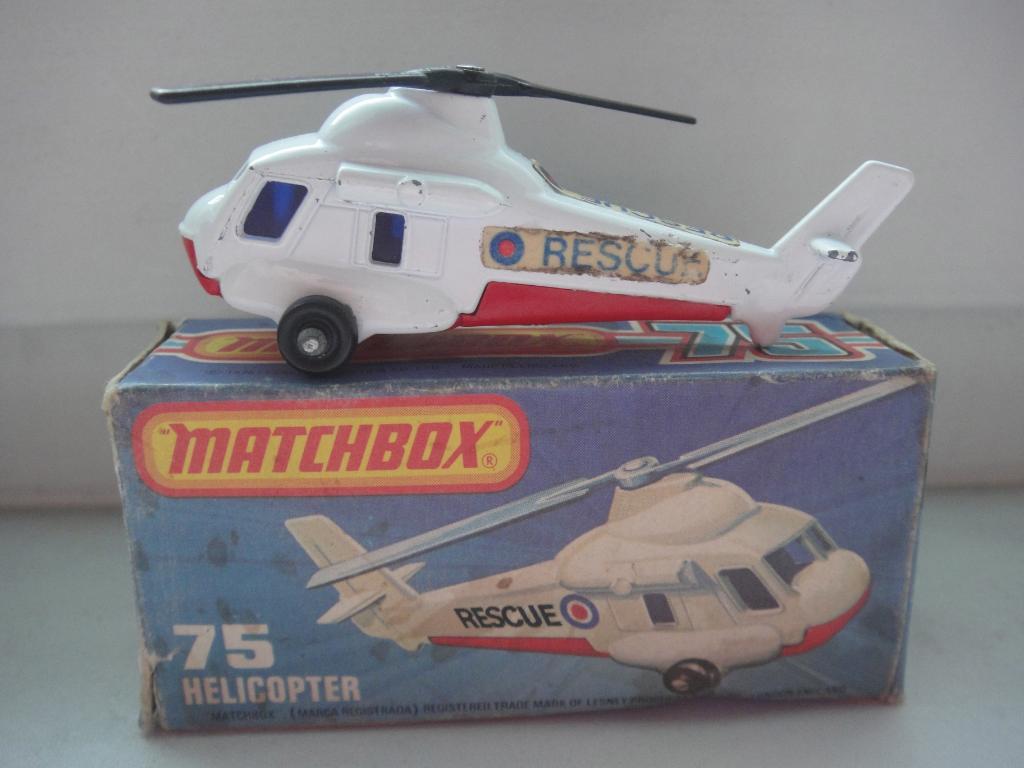 MATCHBOX № 75 HELICOPTER, made in England 1976 г, в коробке