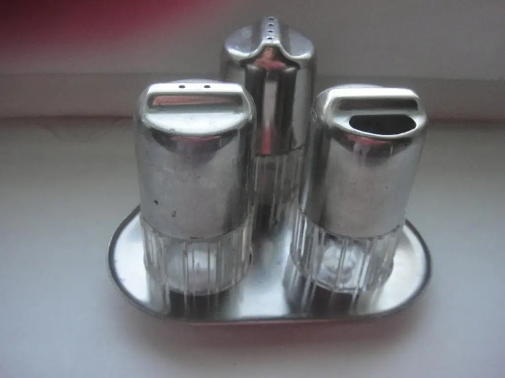 Набор для специй солонка СССР НЗЛ, цена 2 р. 95 коп., нерж. 1