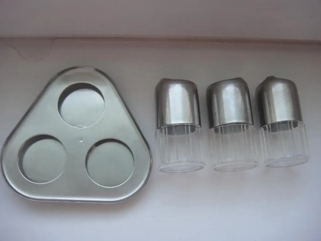 Набор для специй солонка СССР НЗЛ, цена 2 р. 95 коп., нерж. 3