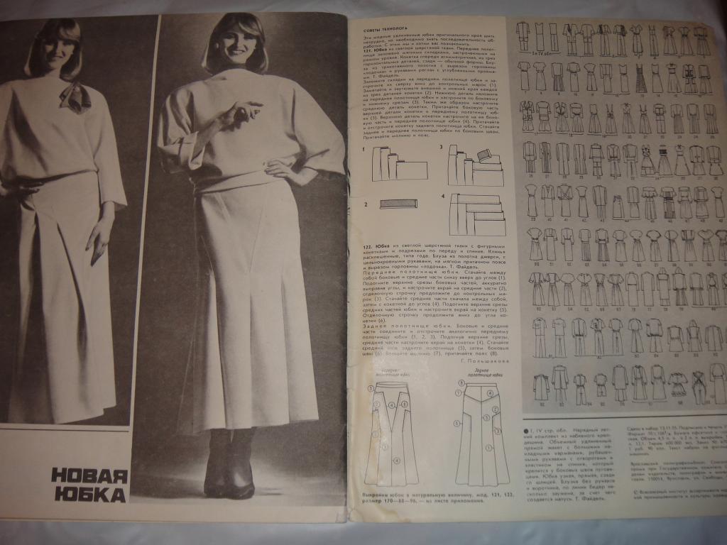 Журнал Модели Сезона № 1 1986 г. с выкройкой 7