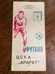 ЦСКА Москва – АРАРАТ Ереван 02.11.1979