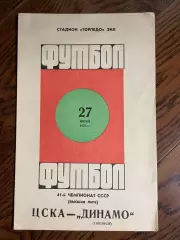 ЦСКА Москва – ДИНАМО Тбилиси 27.06.1978