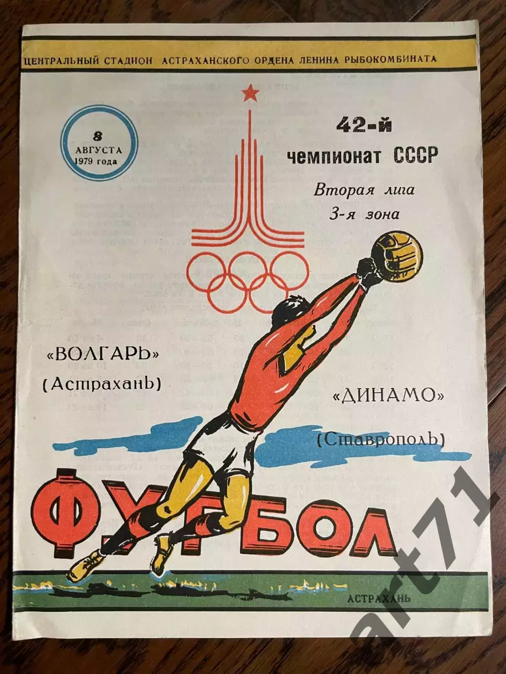 Волгарь Астрахань - Динамо Ставрополь - 1979