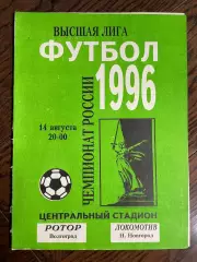 Ротор Волгоград - Локомотив Нижний Новгород 1996